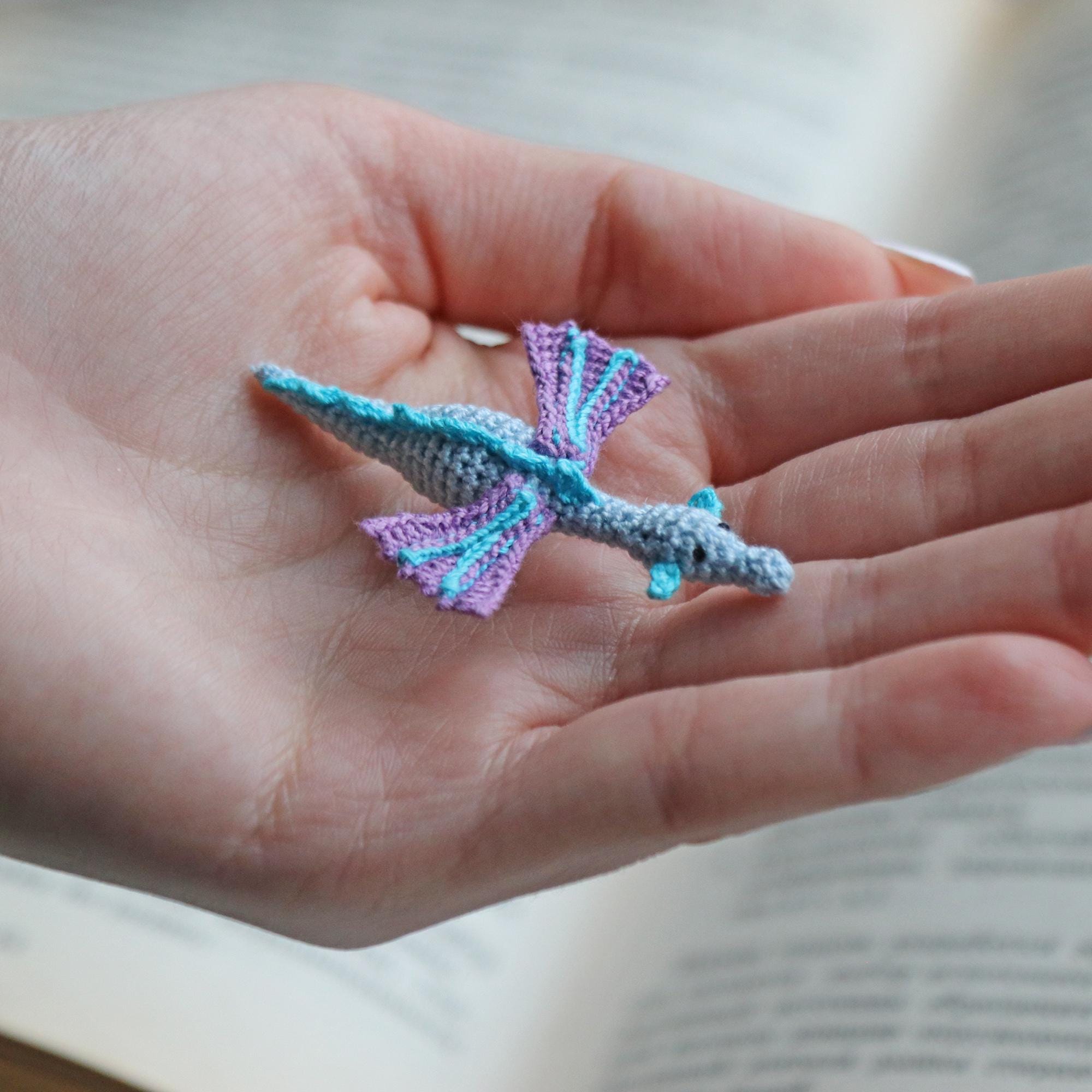 Crochet Dragon Pattern, Fantasy Amigurumi Pattern, Micro Crochet PDF Tutorial for a Unique Miniature Animal