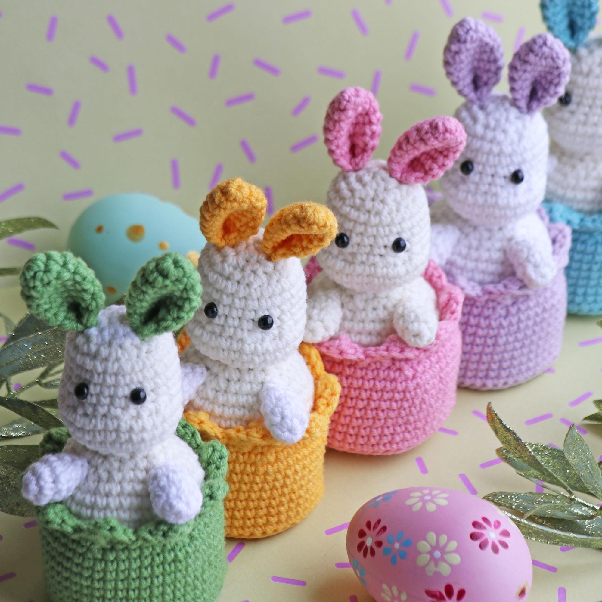 Crochet pattern Easter bunny, Crochet bunnies Amigurumi pattern, Crochet animals easy crochet patterns, Crochet bunny Easter decor PDF