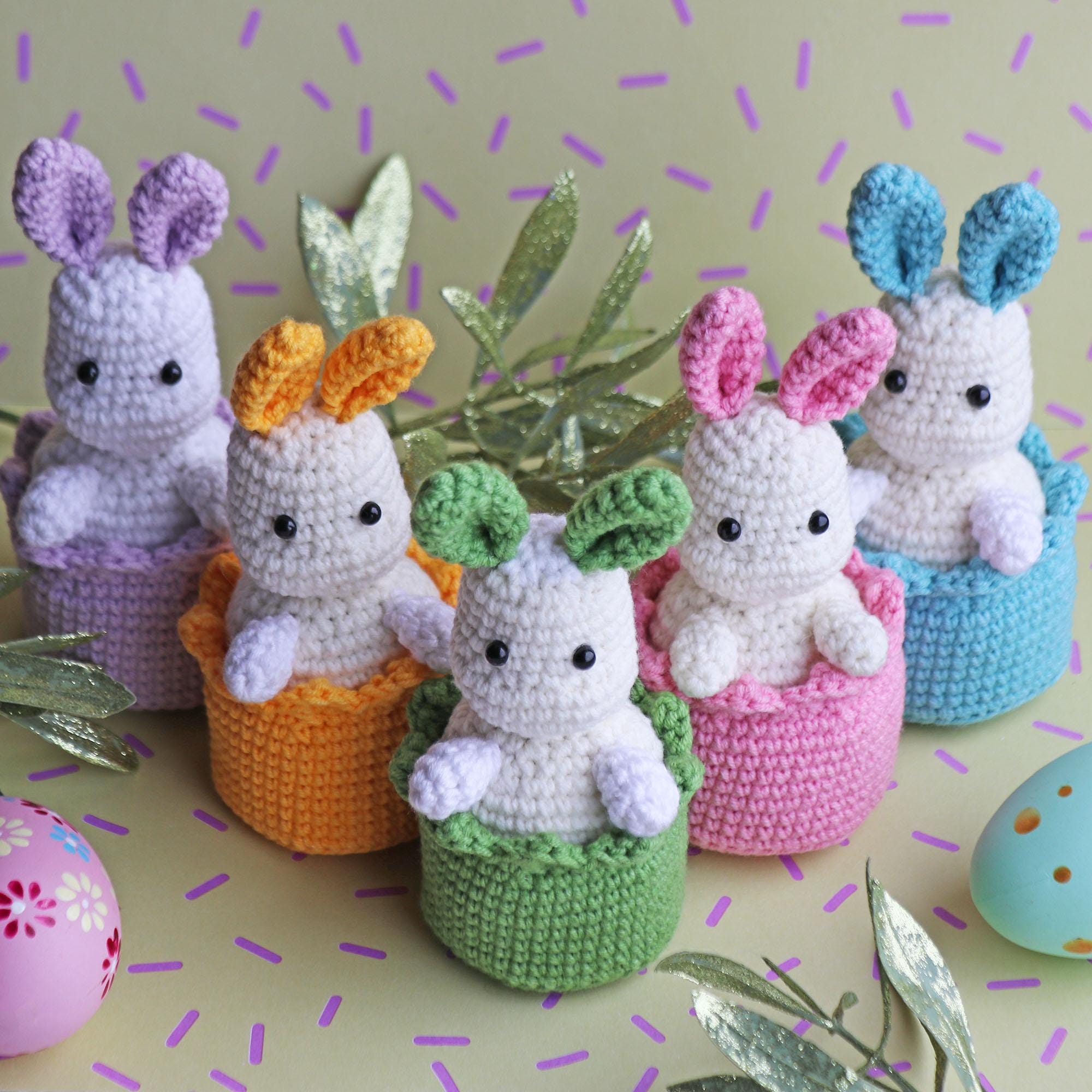 Crochet pattern Easter bunny, Crochet bunnies Amigurumi pattern, Crochet animals easy crochet patterns, Crochet bunny Easter decor PDF