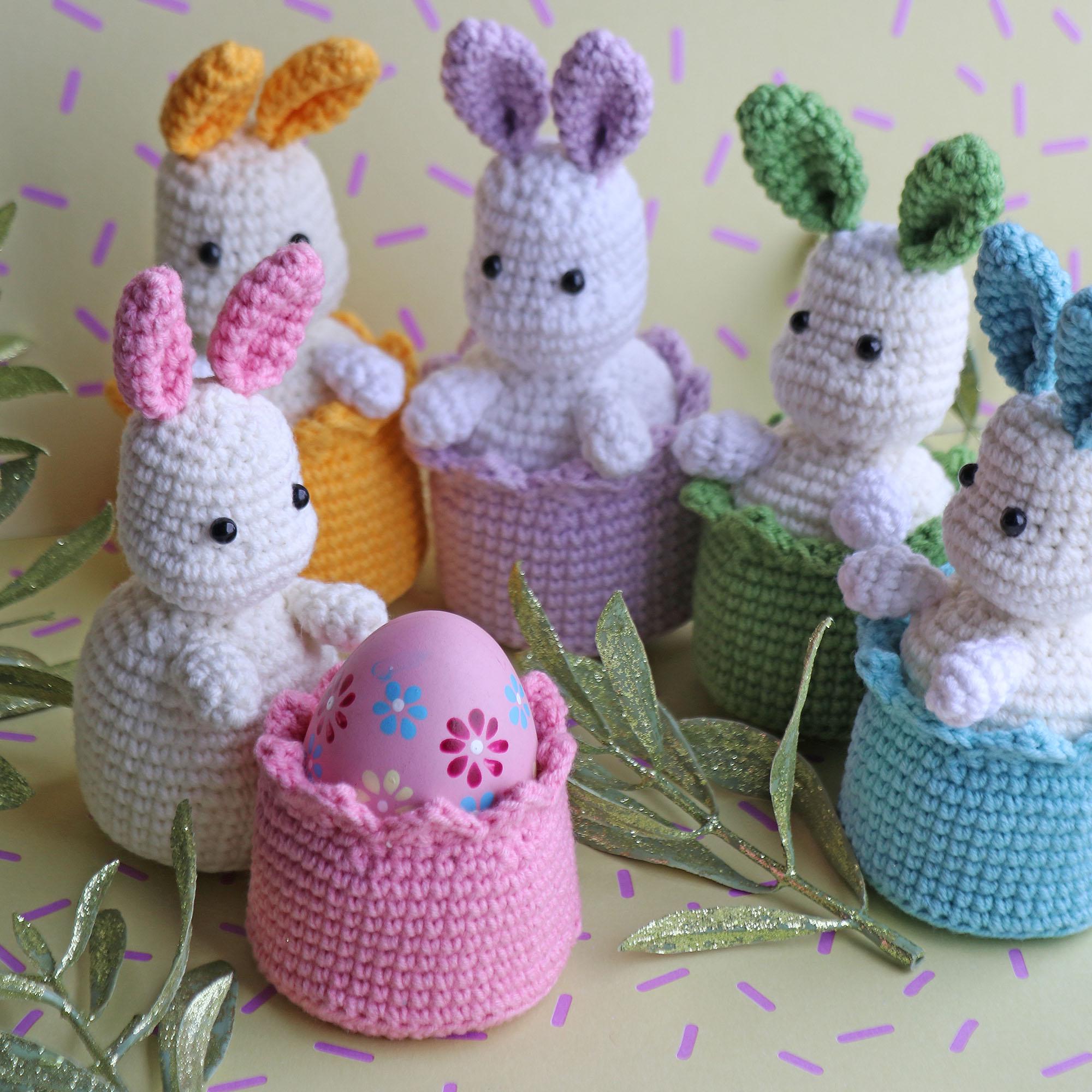 Crochet pattern Easter bunny, Crochet bunnies Amigurumi pattern, Crochet animals easy crochet patterns, Crochet bunny Easter decor PDF