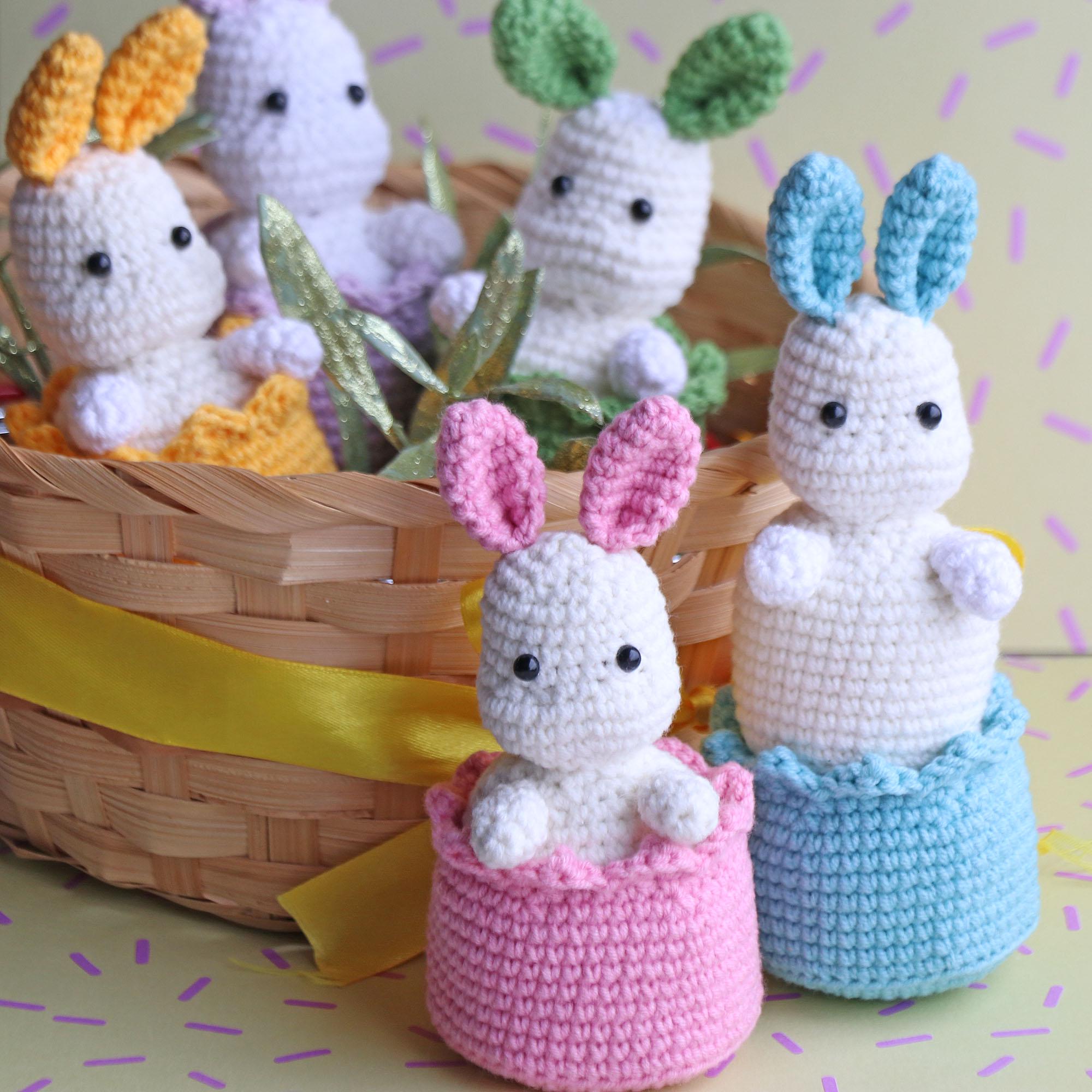 Crochet pattern Easter bunny, Crochet bunnies Amigurumi pattern, Crochet animals easy crochet patterns, Crochet bunny Easter decor PDF