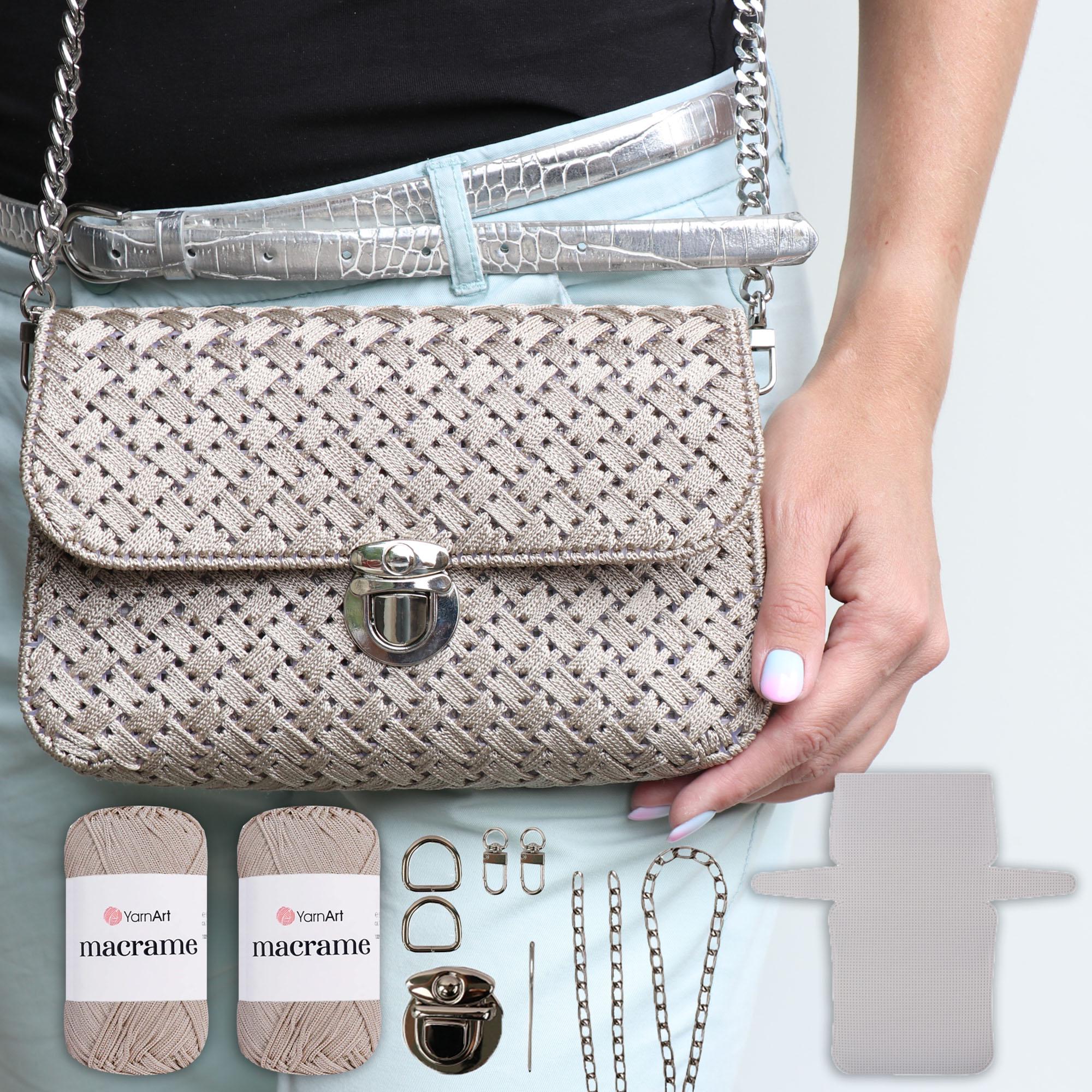 EMBROIDERY BAG KIT, Clutch Making Kit, Easy Starter Embroidery Kit, Summer Purse Kit, Diy Craft Kit Gift, Learn How To Kit, Embroidery Purse