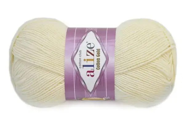 Alize Cotton Gold Yarn, 57 colors, 3.5 oz / 361 yds