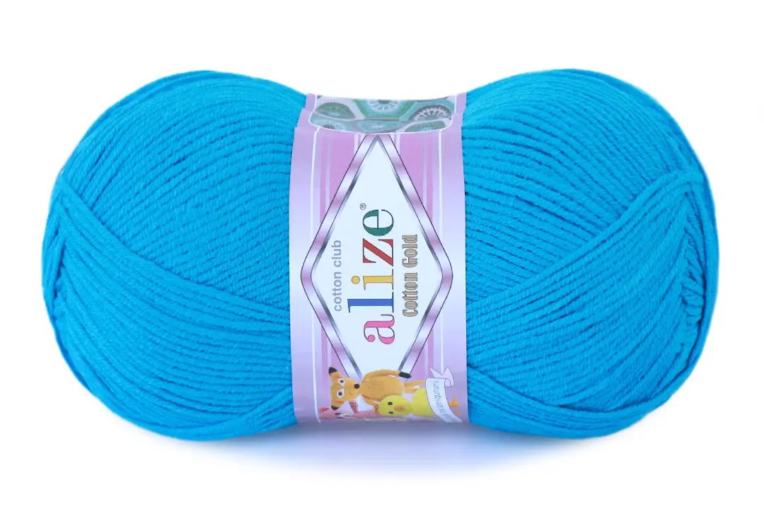 Alize Cotton Gold Yarn, 57 colors, 3.5 oz / 361 yds