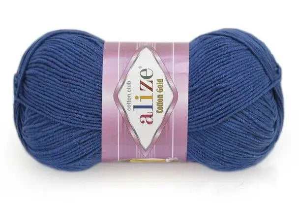 Alize Cotton Gold Yarn, 57 colors, 3.5 oz / 361 yds