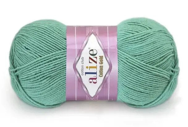 Alize Cotton Gold Yarn, 57 colors, 3.5 oz / 361 yds