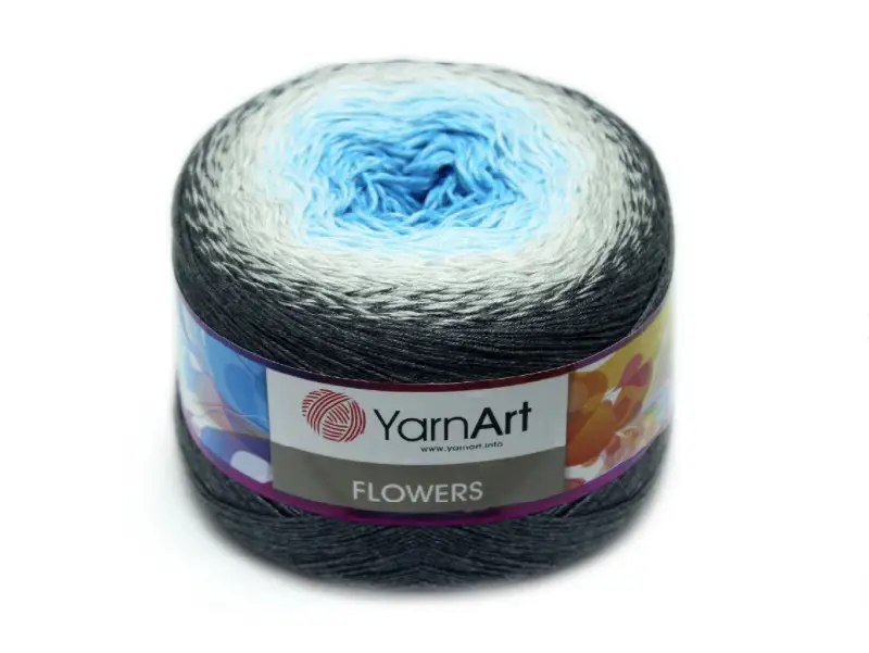 YarnArt Flowers, 49 colors, 8.8 oz / 1094 yds