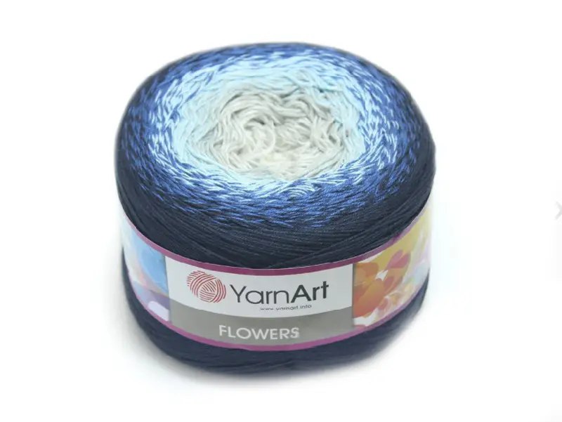 YarnArt Flowers, 49 colors, 8.8 oz / 1094 yds