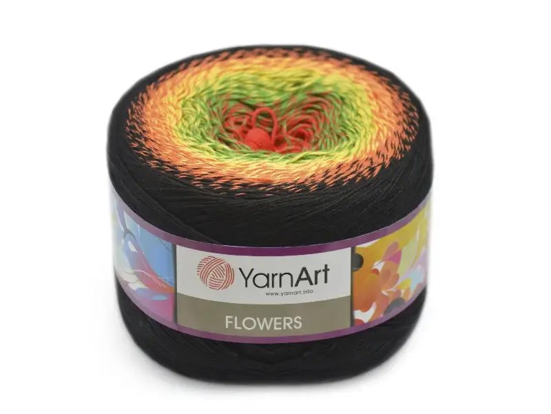 YarnArt Flowers, 49 colors, 8.8 oz / 1094 yds