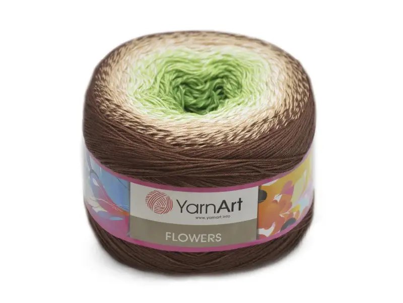 YarnArt Flowers, 49 colors, 8.8 oz / 1094 yds