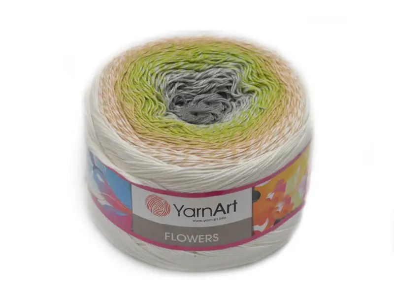 YarnArt Flowers, 49 colors, 8.8 oz / 1094 yds