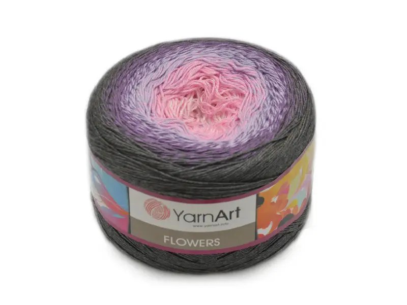 YarnArt Flowers, 49 colors, 8.8 oz / 1094 yds