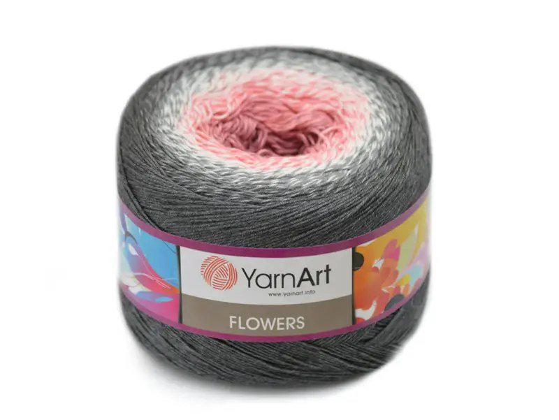 YarnArt Flowers, 49 colors, 8.8 oz / 1094 yds