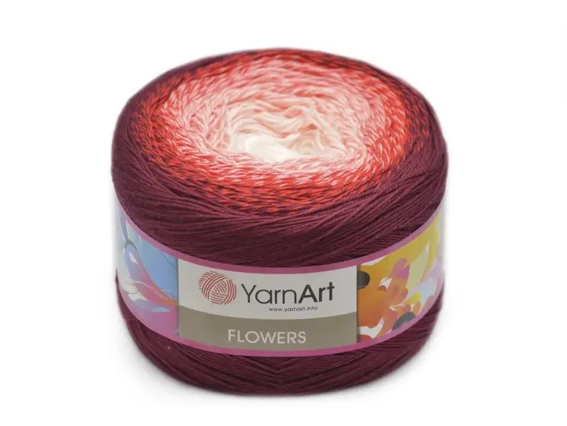 YarnArt Flowers, 49 colors, 8.8 oz / 1094 yds