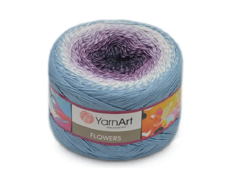 YarnArt Flowers, 49 colors, 8.8 oz / 1094 yds