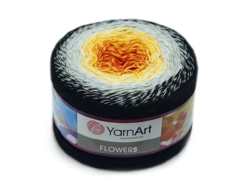 YarnArt Flowers, 49 colors, 8.8 oz / 1094 yds