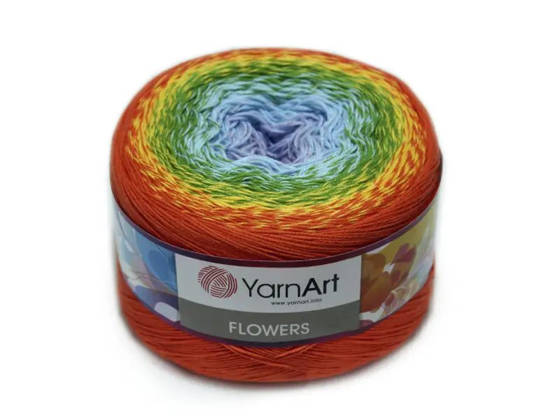 YarnArt Flowers, 49 colors, 8.8 oz / 1094 yds