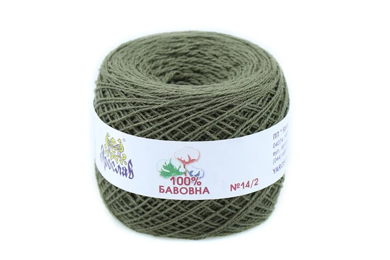 Yaroslav Cotton 14/2, 18 colors, 1.76 oz / 382 yds