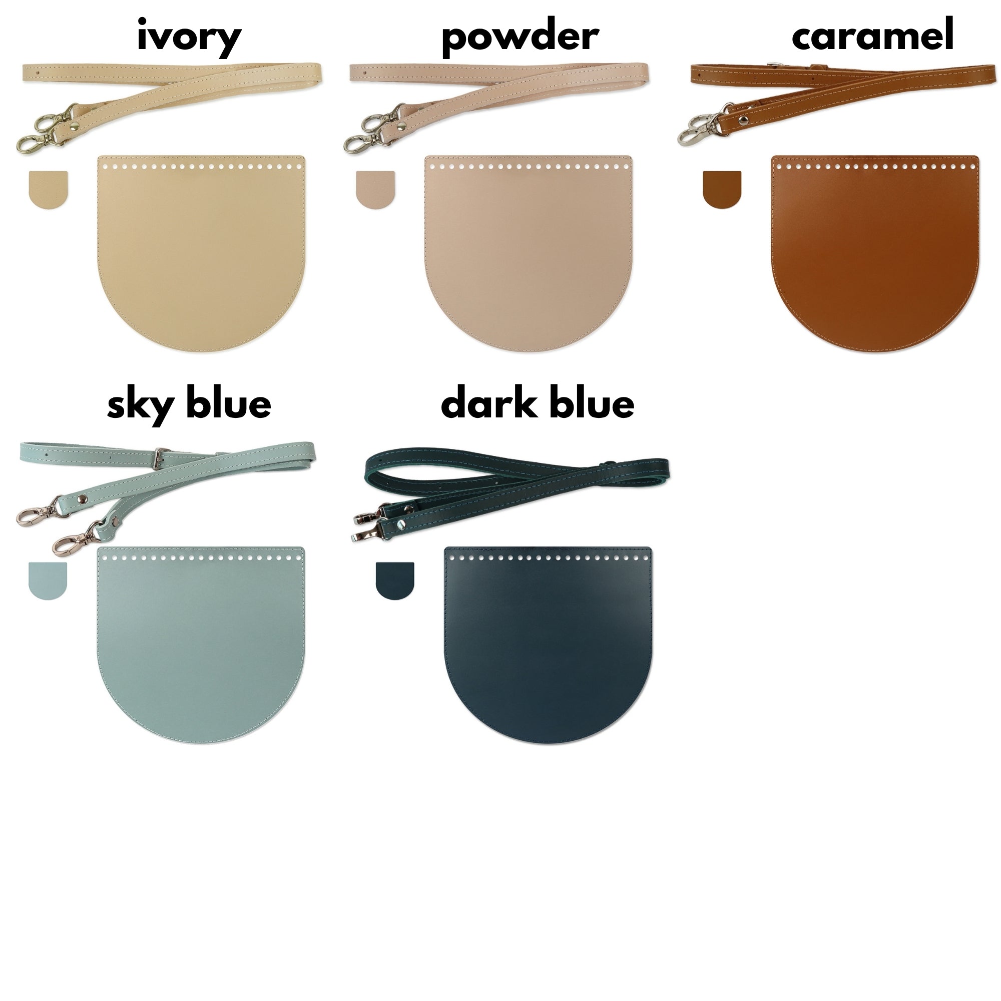 Oreo genuine leather bag set