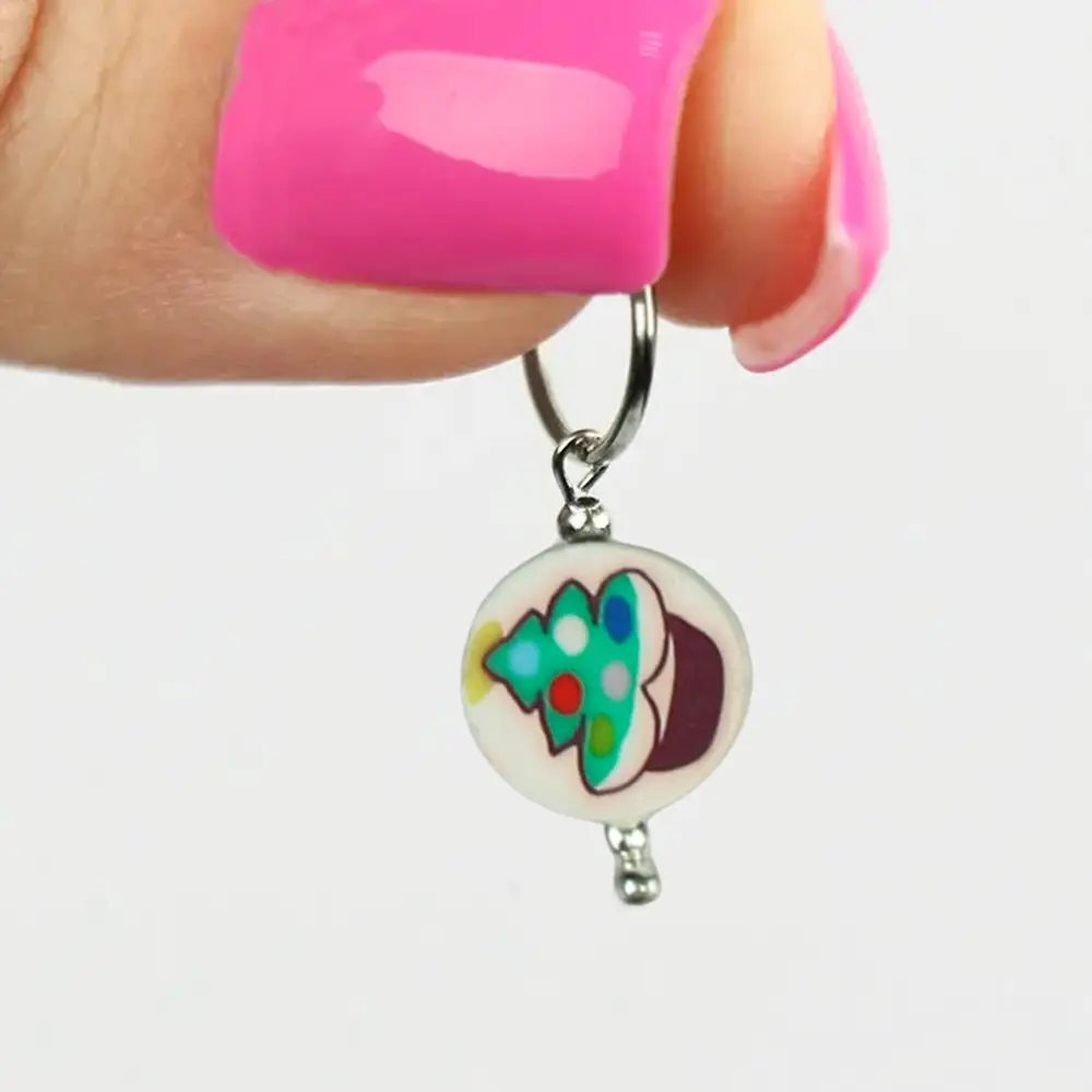 Set of 5 Christmas stitch markers