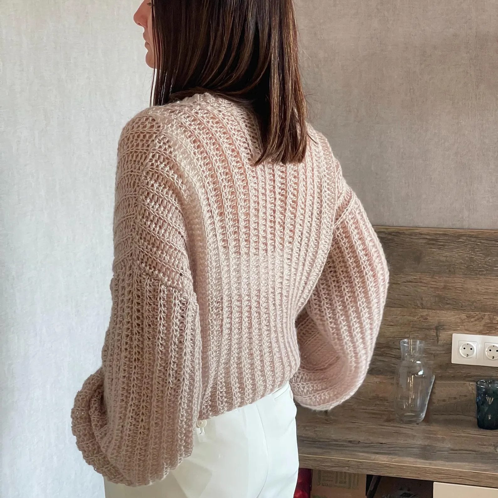 Pattern + Materials The Air Kiss Cardigan Crochet KIT (skill level Beginner)