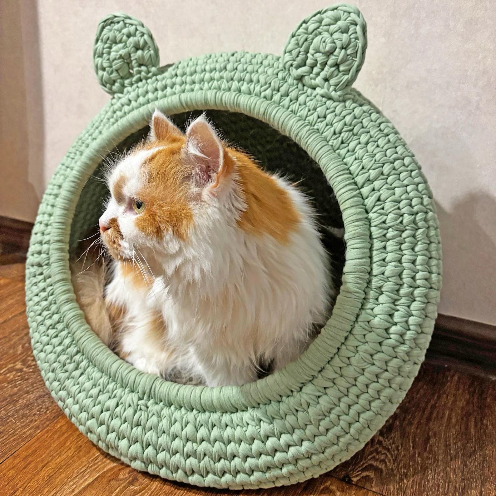 Cat Bed Crochet Kit (skill level Beginner)